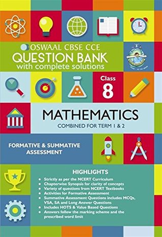 Download Oswaal CBSE CCE Question Bank with Complete Solutions Mathematics Class 8 Combined for Term 1 & 2 - Panel of Experts | PDF