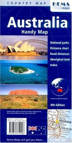 Read online Australia Handy Map, Folded (Hema Maps International) - Hema | ePub