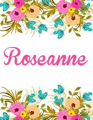 Download Roseanne: Personalised Name Notebook/Journal Gift for Women & Girls 100 Pages (White Floral Design) - NOT A BOOK | PDF