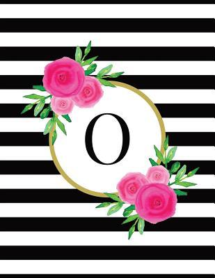 Read Black and White Striped Pink Floral Monogram Journal with Letter O - D H Art Press | PDF