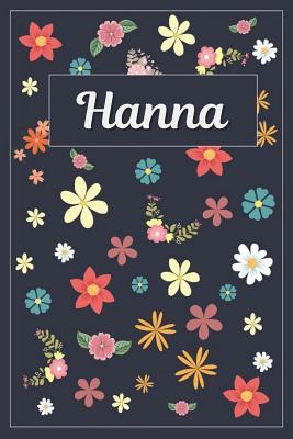 Read online Hanna: Lined Writing Notebook with Personalized Name 120 Pages 6x9 Flowers -  file in PDF