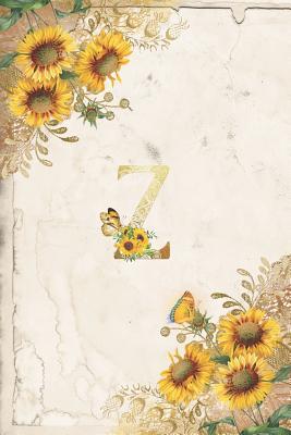 Download Vintage Sunflower Notebook: Sunflower Journal, Monogram Letter Z Blank Lined and Dot Grid Paper with Interior Pages Decorated With More Sunflowers: Small - Flower Love Press | ePub