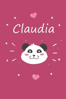 Download Claudia: A cute personalized panda notebook/ diary for girls and women, with 100 lined pages in 6x9 inch format. Personal Diary Personalized Journal Customized Journal -  file in ePub