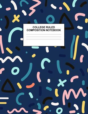 Download College Ruled Composition Notebook: Cute Blank Lined Journal to Write In with White Paper Rule Pages for School Subject and Writing Pad: Design Code A4 2626 - Nifty Prints file in PDF