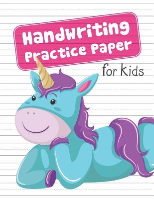 Download Handwriting Practice Paper for Kids: Blank Dotted Lined Sheets Writing Notebook Preschool Pre-K Kindergarten K-3 Students Cute Teal and Purple Unicorn Cover - Studiometzger file in ePub