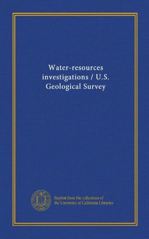 Read Water-resources investigations / U.S. Geological Survey - . Unknown file in PDF