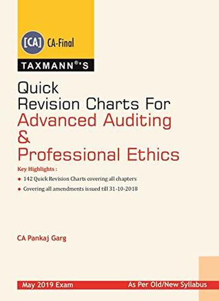 Download Quick Revision Charts For Advanced Auditing & Professional Ethics(CA-Final)(January 2019 Edition)(For May 2019 Exam- Old/New Syllabus) - Pankaj Garg file in PDF
