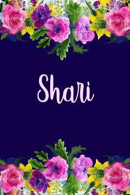 Download Shari: Personalized Name Pink Floral Design Matte Soft Cover Notebook Journal to Write In. 120 Blank Lined Pages -  file in ePub
