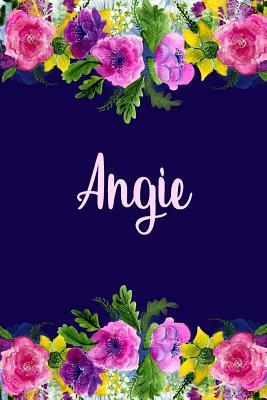 Read online Angie: Personalized Name Pink Floral Design Matte Soft Cover Notebook Journal to Write In. 120 Blank Lined Pages -  file in ePub