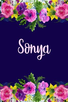 Read Sonya: Personalized Name Pink Floral Design Matte Soft Cover Notebook Journal to Write In. 120 Blank Lined Pages -  | ePub
