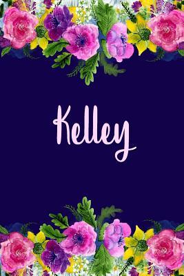 Read online Kelley: Personalized Name Pink Floral Design Matte Soft Cover Notebook Journal to Write In. 120 Blank Lined Pages -  file in PDF