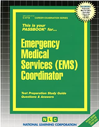 Download Emergency Medical Services (EMS) Coordinator: Passbooks Study Guide - Jack Rudman | ePub